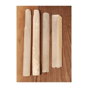 Raw Selenite Crystal Wands Bundle ~ 4 Pieces